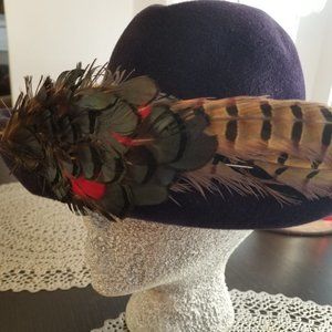 John Jr Blue Felt Hat